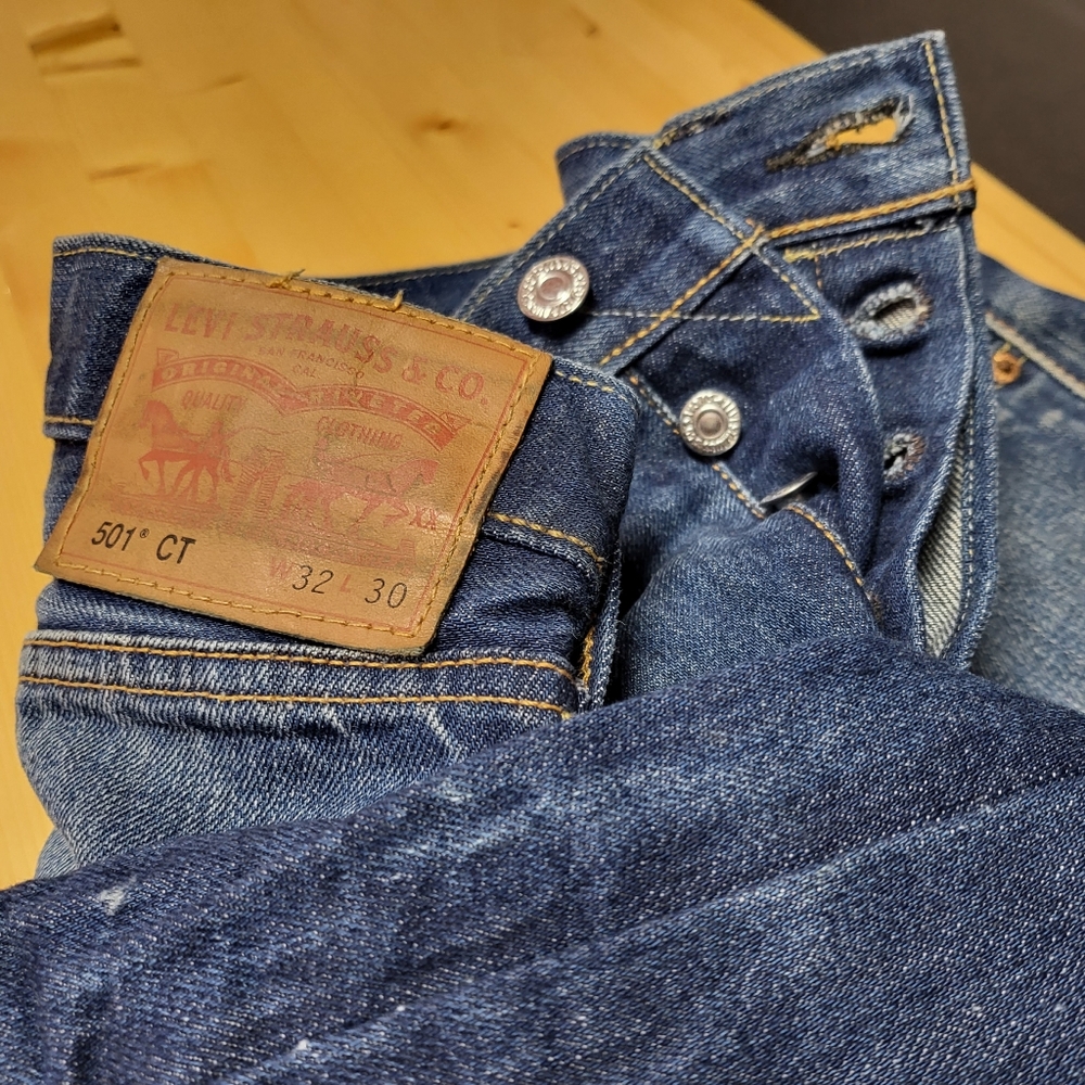 Levi's 501CT Button Fly Tapered Jeans 32x30 (32x27)